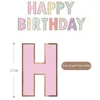 Alles Gute zum Geburtstag Banner Candy Bar Girlande Party Dekor Bronzing Macaron Happy Bunting First Supplies Babyparty