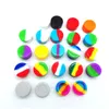 Mix Colors 5ml Nonstick Wax Containers Reusable Round Accessories Silicone Box Silicon Container Food Grade Jars Tool Storage Jar Holder