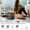 230 Wh/62400 mAh Solargenerator Tragbares Kraftwerk Backup-Versorgung 220 V/200 W AC/DC 12 V/USB/60 W USB-C-Anschlüsse – Orange