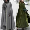 Women's Trenchcoat Open Vest Jacket Cape Coat Poncho بالإضافة إلى جودة مزاجية عالية الجودة L220725