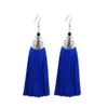 Vintage Bohemen Touw Tassel Legering Vissen Mond Dangle Etnische Patroon Lange Drop Earring voor Vrouwen Oorringen Sieraden Gift