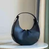 Designer Half Round Bag Women Vintage Underarm Bag L￤der Crossbody Bags Lady Handv￤skor 220708