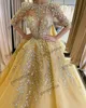 Lång anpassning av kvällsklänning Spets Applique Crystals Women's Prom -klänningar Eleganta festklänningar Vestido de Novia Es