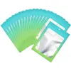 100Pcs lot Resealable Aluminium Foil Bags Self Sealing Gradient Color Smell Proof Bag Pouches3009393