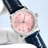 Fashion Women's Watch 36mm Stainless Steel Case Leather Band Mechanical Movement Sapphire Crystal Scratch Resistant Diamond Designer Watches