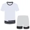 Męskie Dresy Lato Krótki Koszulki Koszulki Szorty Zestawy Odzieżowe z listami Casual Streetwear Trend Garnituje Mężczyźni Oddychające Trójniki Spodnie