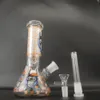 8 Inch Orange Smoking Monkey Gorilla Glass Beaker Bong Hookah Water Pipe Dab Rig Percolator Glass