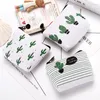 Girls Girls Coin Purse bambini piccoli tela portafoglio di tela simpatico cactus verde stampato kid money borse 3 stili