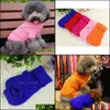 Fournitures de vêtements pour chiens Pet Home Garden Cat Pull Knit Jumper Hoody Puppy Coat Jacket Winter Warm Clothes Apperal Clothing Drop Delivery 20