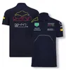 Униформа гоночной команды F1 2022, гоночная рубашка-поло, мужская футболка с лацканами, летняя командная форма, большие размеры, можно настроить