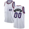 Gedrukt Toronto Custom DIY Design Basketbal Jerseys Customization Team Uniformen Print Gepersonaliseerde Any Name Number Mens Dames Kids Youth White Jersey