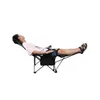 Outdoor Portable Adjustable Recliner Camping Folding Chair With Cup Holder And Footrest Ultralight Office Lunch Break Single Bed H255e