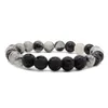 8mm Naturstein Perlen Chakras Stein AAA Lava Rock Diffusor Perlen Armband Elastische Yoga Armreif Für Frauen Männer Schmuck charme