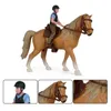 Simulation animaux modèles de course de chevaux figurines de jouets d'action collection solide modèle poupées jouets Eonal pour enfants cadeau 220621