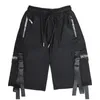 Summer Men Harajuku Streetwear Casual Mans Cargo Shorts Fashion Techwear Japanese Korea Hip Hop Tracksuit Male Clothes 220614