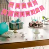 Party Decoration Happy Birthday Banner Bunting Flag Kids Decor Children's Ornament Baby Colorful Girl Boy Parti Suppliesparty