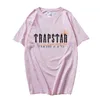 Trapstar Tasarım T Shirt Erkekler Mektup Sanat Baskı%100 Pamuk Gevşek Siyah Unisex Üstler Hip Hop Sokak Giysesi Goth Kısa Kollu Grafik Tee 220629