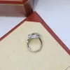 big cheetah leopard classic diamond wedding ring Designer Women Rings Wedding lovers gift engagement jewelry with box