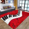 Tapis mode musique Piano 3D pour la maison salon doux flanelle tapis enfants jouer tapis entrée paillasson enfants chambre tapis tapis