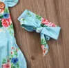 Girl Girl Belesuits 0-24m Baby Baby Girls Floral Romper من قطعة واحدة