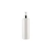 Emballage Bouteille en plastique épaule plate PET brillant or argent collier Spary presse pompe avec couvercle vide portable rechargeable emballage cosmétique conteneur 250ML