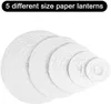 30 PCS Decoration Paper Lantern Kit 4 12 och LED -lampor för bröllopsäktenskap Xmas Home Parties Events Hanging Decor 220531