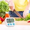 Cronometro con timer per il conto alla rovescia da cucina digitale LCD magnetico con supporto Pratico strumento di promemoria per sveglia sportiva da cucina
