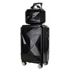 '' Inch Rolling Luggage Set Travel Suitcase Spinner Wheels Trolley Bag Case Diamond Silver Women J220708 J220708