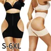 Öppen rumpa lyftare skjuter upp bältet hög midja cincher body shaper mage kontroll trosor med krokar sexiga underkläder formkläder l220802