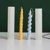 Ремесленные инструменты романтическая спиральная спиральная силиконовая силиконовая свеча для свеча