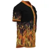 3D AOP Rod Flame Blowing Individuelles Name Jersey Shirt Gedruckt männer Casual s hip hop Tops 220712