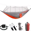 16 kleuren hangmat met muggen netto outdoor parachute hangmat veld camping tent tuin camping swing hangend bed