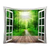 Colgante de pared Sala de estar Dormitorio Ventana Paisaje natural Playa Revestimiento grande Decoración Alfombra Fondo Tela Mesita de noche J220804