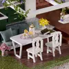 Big Doll House Furniture Miniature Building Kits Diy Dollhouse Kit Roombox Villa Garden Wood Houses Toy For Children Gifts