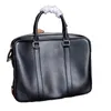 Galeria Saffiano Skórzowa torba teczka Trójkąt Trójkąt Klasyczny Re-Nylon Męskie czarne skórki torby na ramię torebki komputerowe Praca laptop Nowy s0q9#