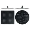 BAKALA Round square Stainless Steel Ultrathin Showerheads 1612108 inch Rainfall Shower Head Rain Shower BLACK Finish 220525