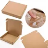 Manufacturers supply blank pizza box Customize corrugated paper flip food packaging boxes dough pizza burger snack Recycled Materials pizzas Containers