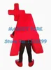 마스코트 인형 의상 빨간색 A 플러스 마스코트 의상 Adul 크기 만화 플러스 상금 테마 학교 애니메이션 의상 카니발 멋진 드레스