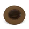 Fedora Vintage para hombre, sombrero de copa de ala ancha de lana, sombrero Witner de otoño para mujer, sombrero negro para iglesia, bombín, sombreros de Jazz para mujer 220506