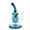 9 inch Smoking hookah glass bong water pipes Cali Cloudx Double Arm Eclipse Recycler with joint with Inline Perc