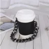 PU Leather Ownware Cups حامل زجاجي محمول قنينة جلدية حقيبة من كوب القهوة الصديقة للبيئة.