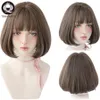 Lolita Wig With Bangs For Women Omber Blonde Brown Black Straight Short Hair Star Hairstyle Party Cosplay Bob Wigfactory direct