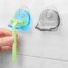 Hooks & Rails 1Pcs Shaver Toothbrush Holder Washroom Wall Men Shaving Shelf With Sucker Suction Cup Bathroom Hook Razor Rack Hanger