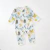 Baby Strampler Kinder Designer Kleidung Kind Zitrone Baumwolle bedruckte Bodys Sommer Casual Boutique Langarm Overalls Neugeborene Klettern Krabbeln Kleidung