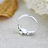 Wedding Rings Fashion Female Calla Lily Adjustable Silver Plated Jewelry For Women Party Accessories Rita22