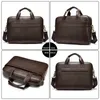 Westal Men Bag Bag Подличный кожаный портфель для ноутбука 14 Messenger Men's Leather Bag Business Business Portfolio для документа A4 7022 210302