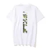 Women's and Men's T-shirts Cotton Loose Summer Camo Breathable Multi-functional High Street Trend Joint Named T-shirt Bathing Ape