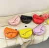 Bolsos de un solo hombro para niñas, bolso con estampado de letras para niños, bolsos con cadena de metal para niños, minimonedero para mujeres