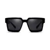 Lunettes de soleil Fashion Classic Luxury Designer surdimensionné Square Femmes Men Shield Ins Sun Glasses Mirror Shades UV400309J