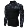 Mode Men s Top Tactical Camouflage Athletic T Shirts Långärmad män Militär Combat Shirt Army Clothing 220712